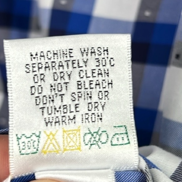 Bugatchi‎ Men Medium Cotton Button Up Long Sleeve Print Shaped Fit Shirt - Picture 6 of 10